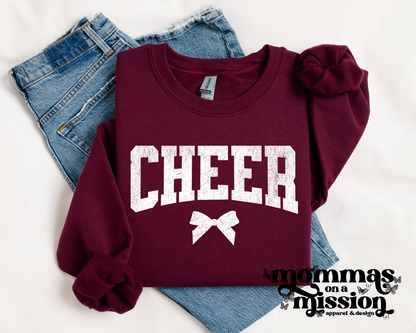 cheer with bow (youth) - wes-del cheer boosters