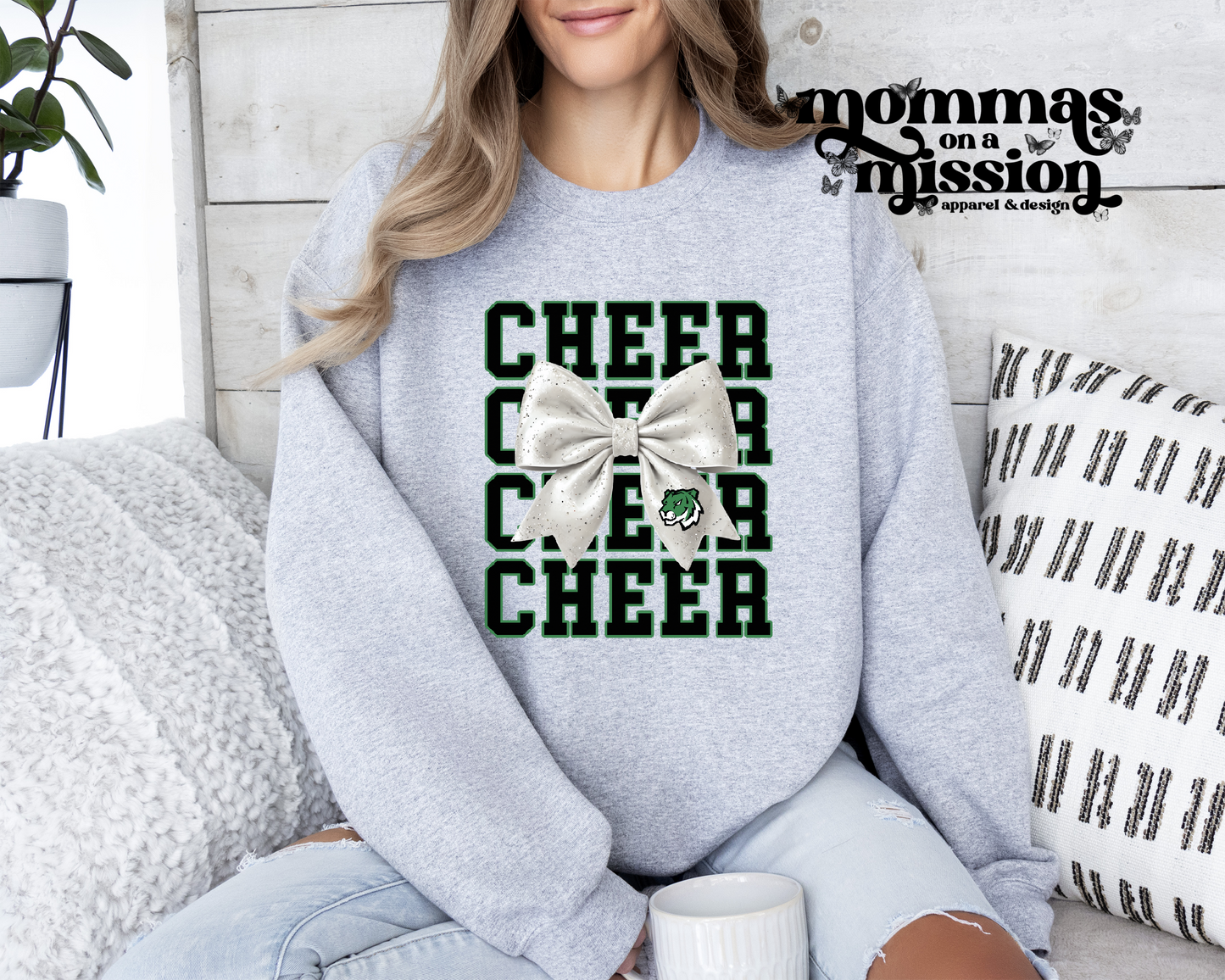 YMS cheer with bow (youth)