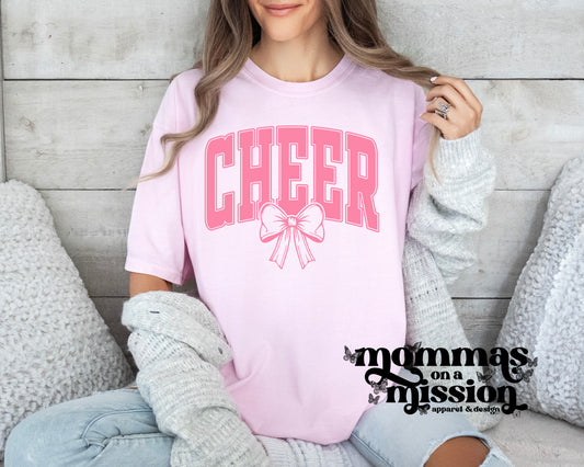 pink cheer with bow