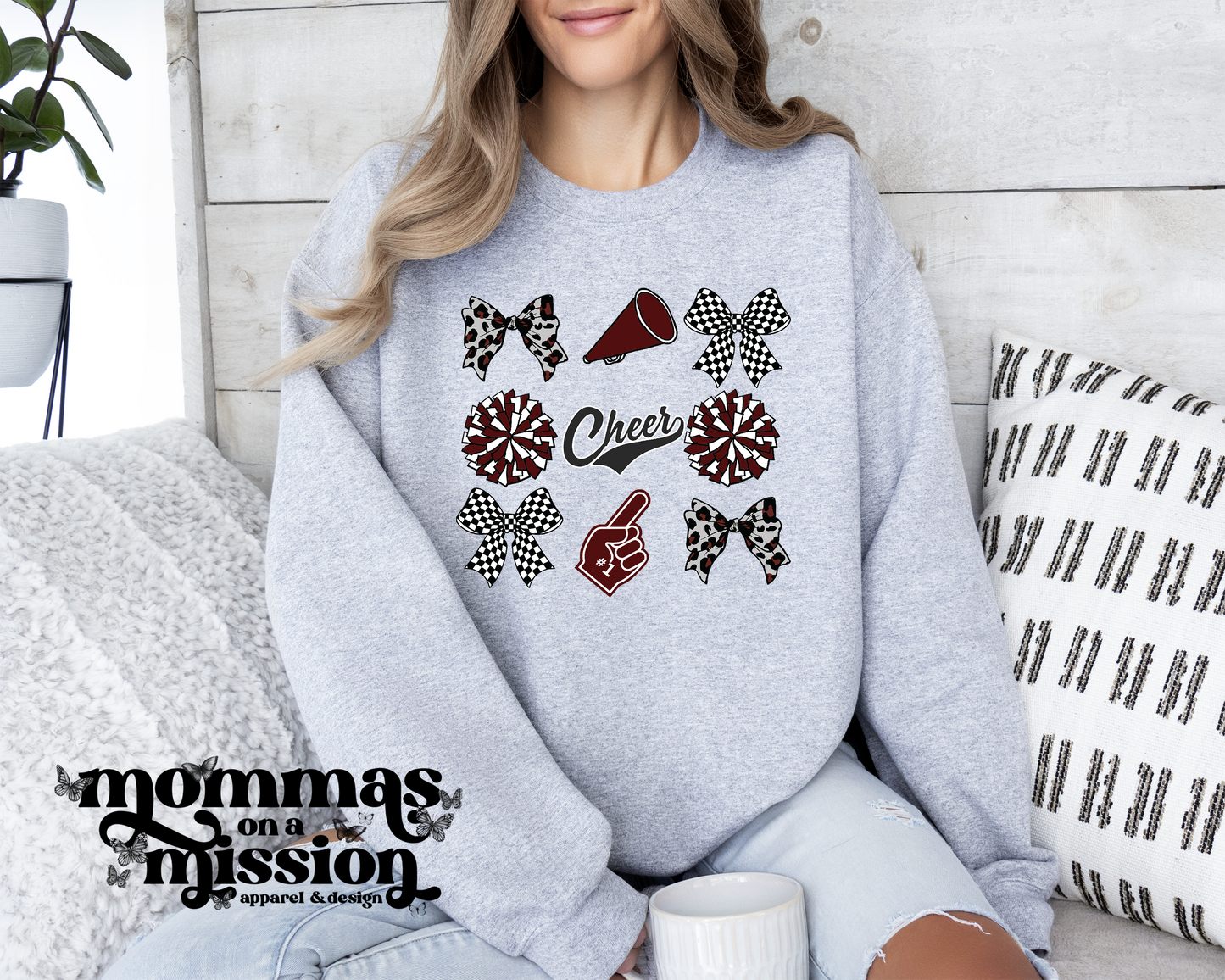 leopard/checkered coquette cheer - wes-del cheer boosters