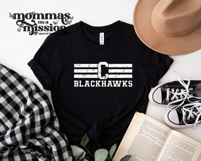 c blackhawks with lines