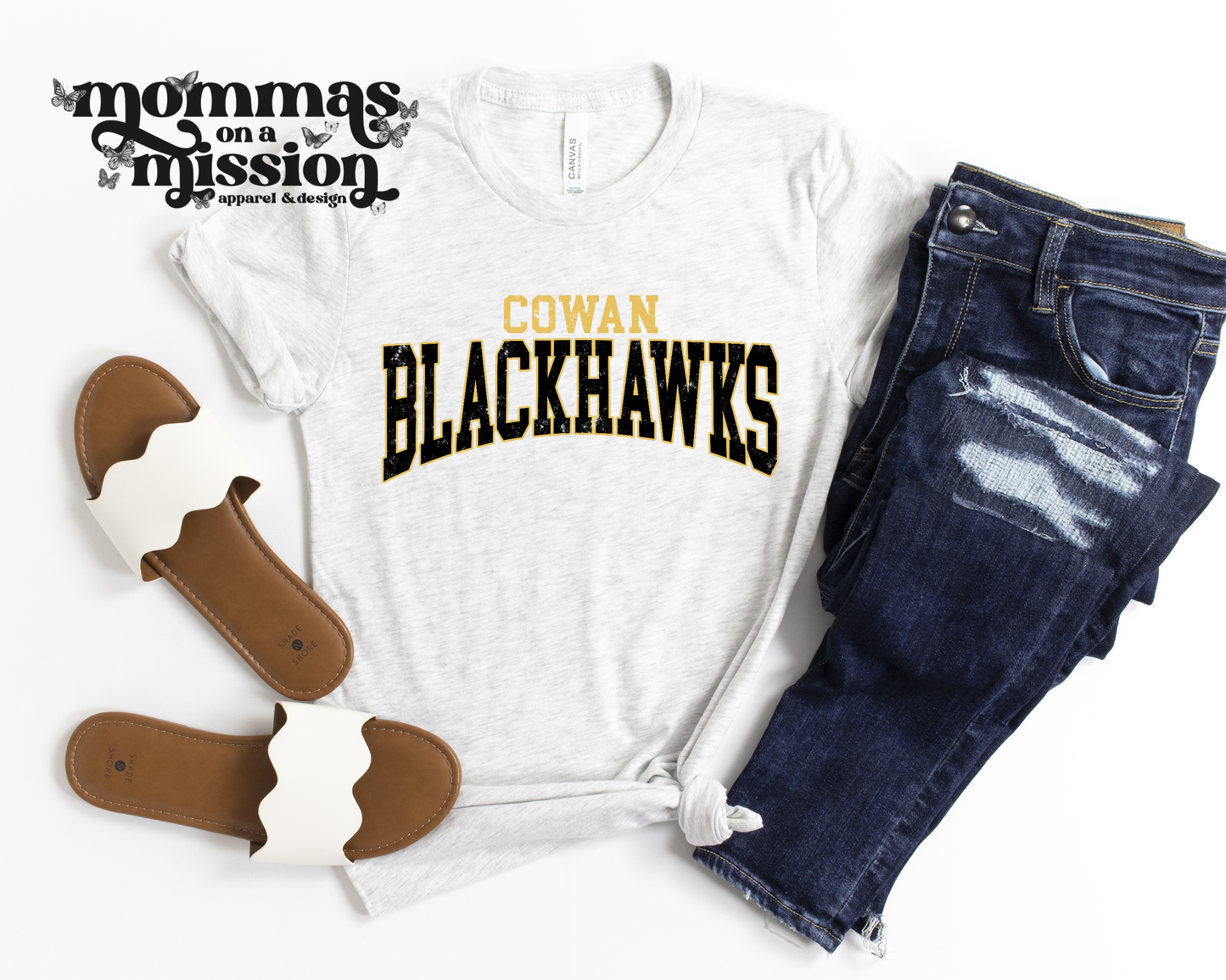 cowan blackhawks warped text