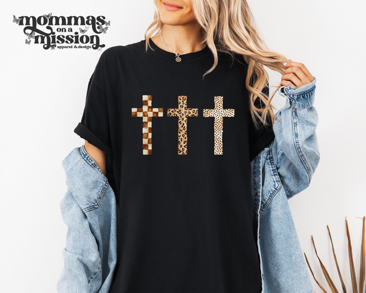 neutral watercolor crosses