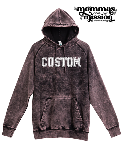 grunge custom mascot - vintage hoodie