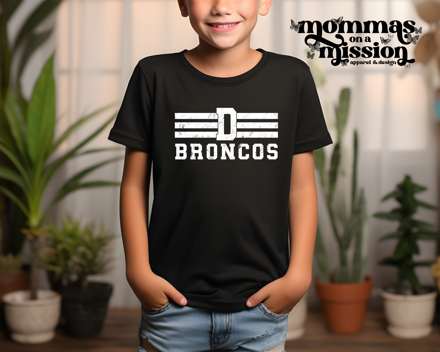 d broncos with lines