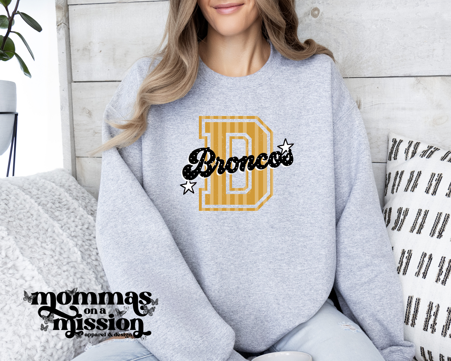 d broncos stripes/dots