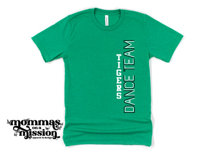 tigers dance team vertical white/black