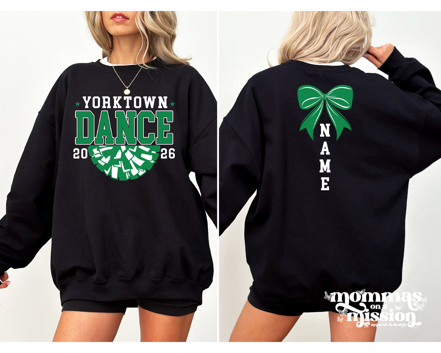 yorktown dance team - custom name on back