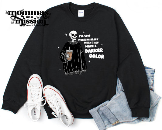 I'll never stop wearing black