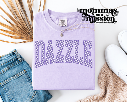 dazzle purple gingham