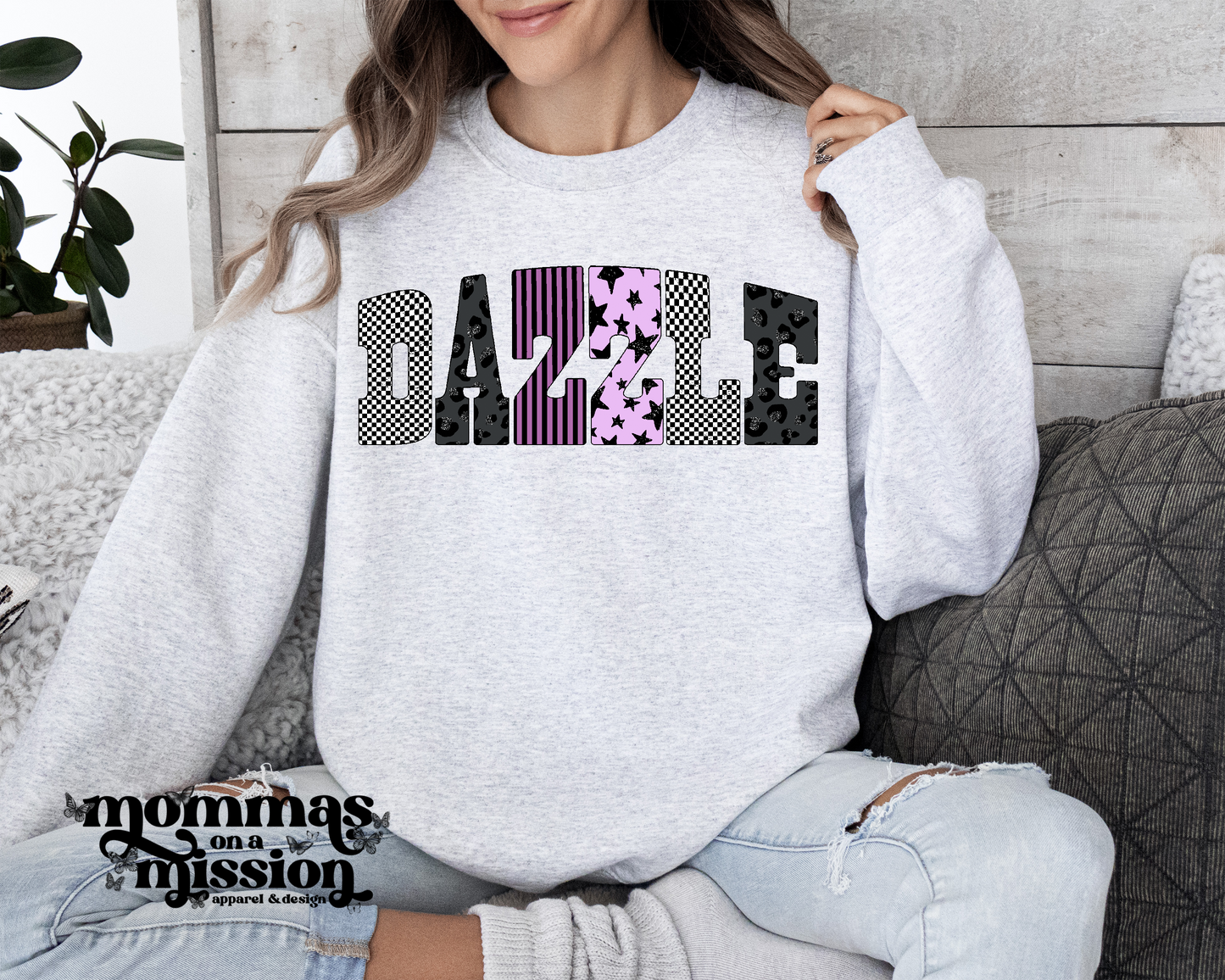 dazzle patterned letters (youth)