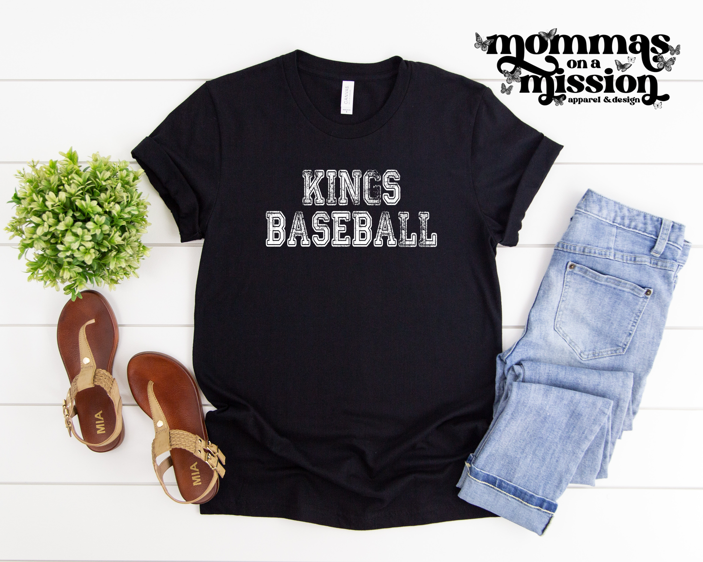 Kings Baseball - Distressed Block