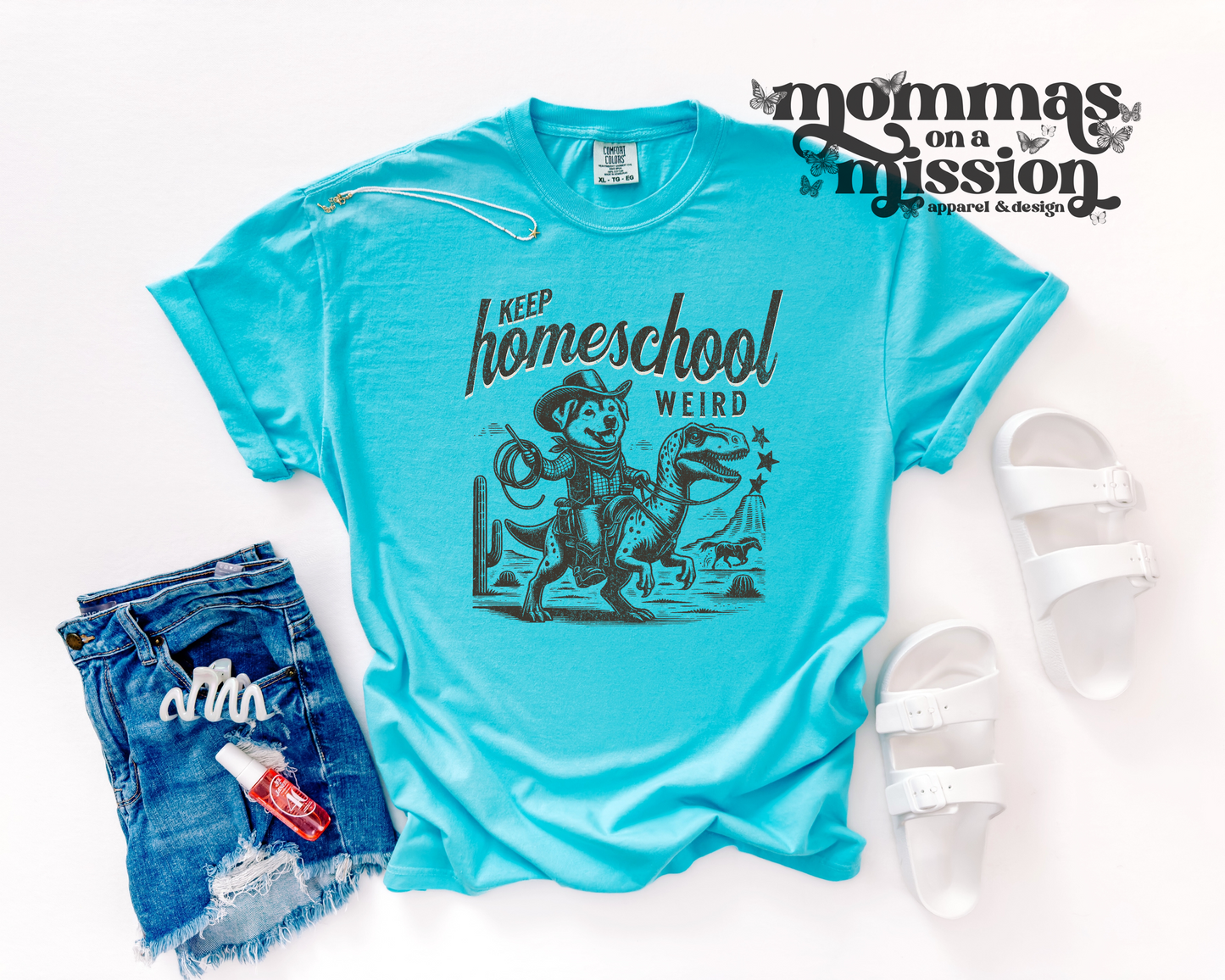 keep homeschool weird - dog/dinosaur