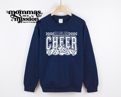 eagles cheer checkered (youth)