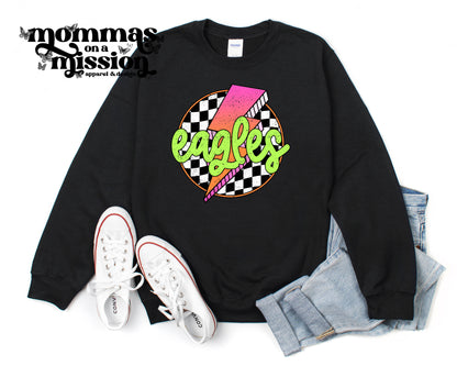 neon checkered eagles (youth)