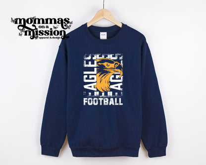 eagles football stacked sideways (youth)