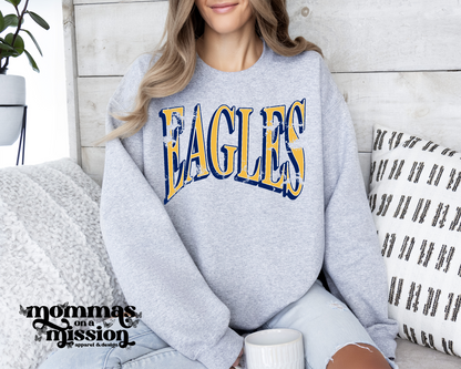 eagles wavy distressed