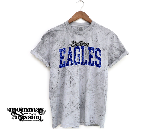 eastern eagles in faux glitter