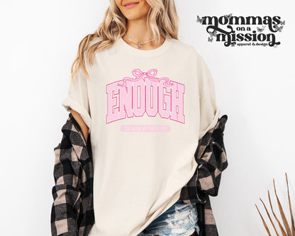 enough because he says i am