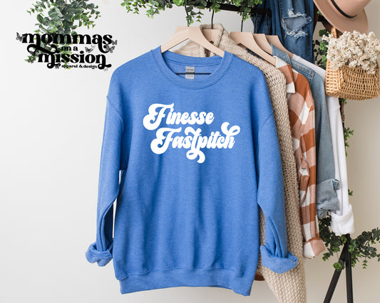finesse fastpitch retro cursive