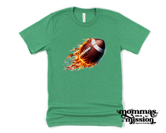 flaming football