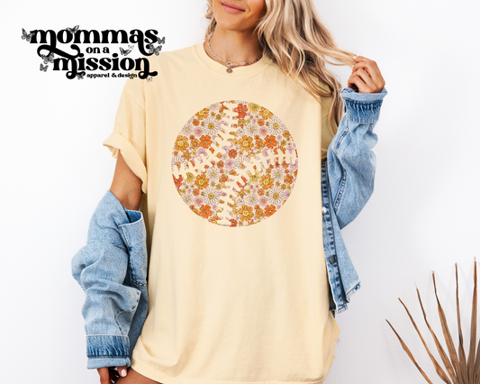 floral baseball