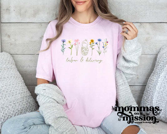 floral baby - labor & delivery