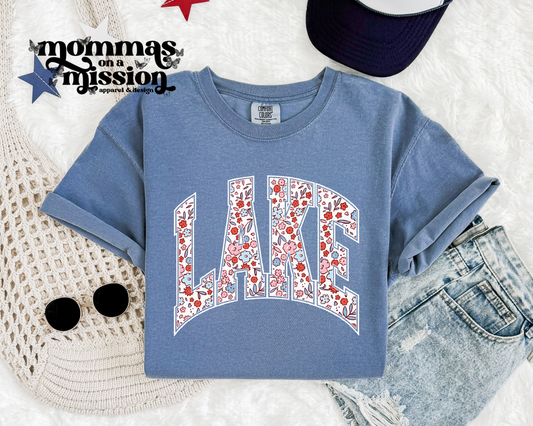 lake - mini floral pattern