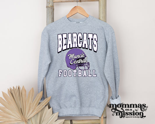 muncie central bearcats football vintage (youth)