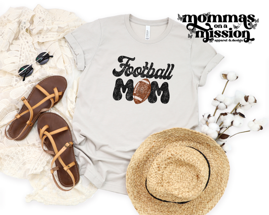football mom with leopard football - YHS football boosters