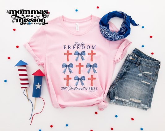 it is for freedom that Christ has been set free