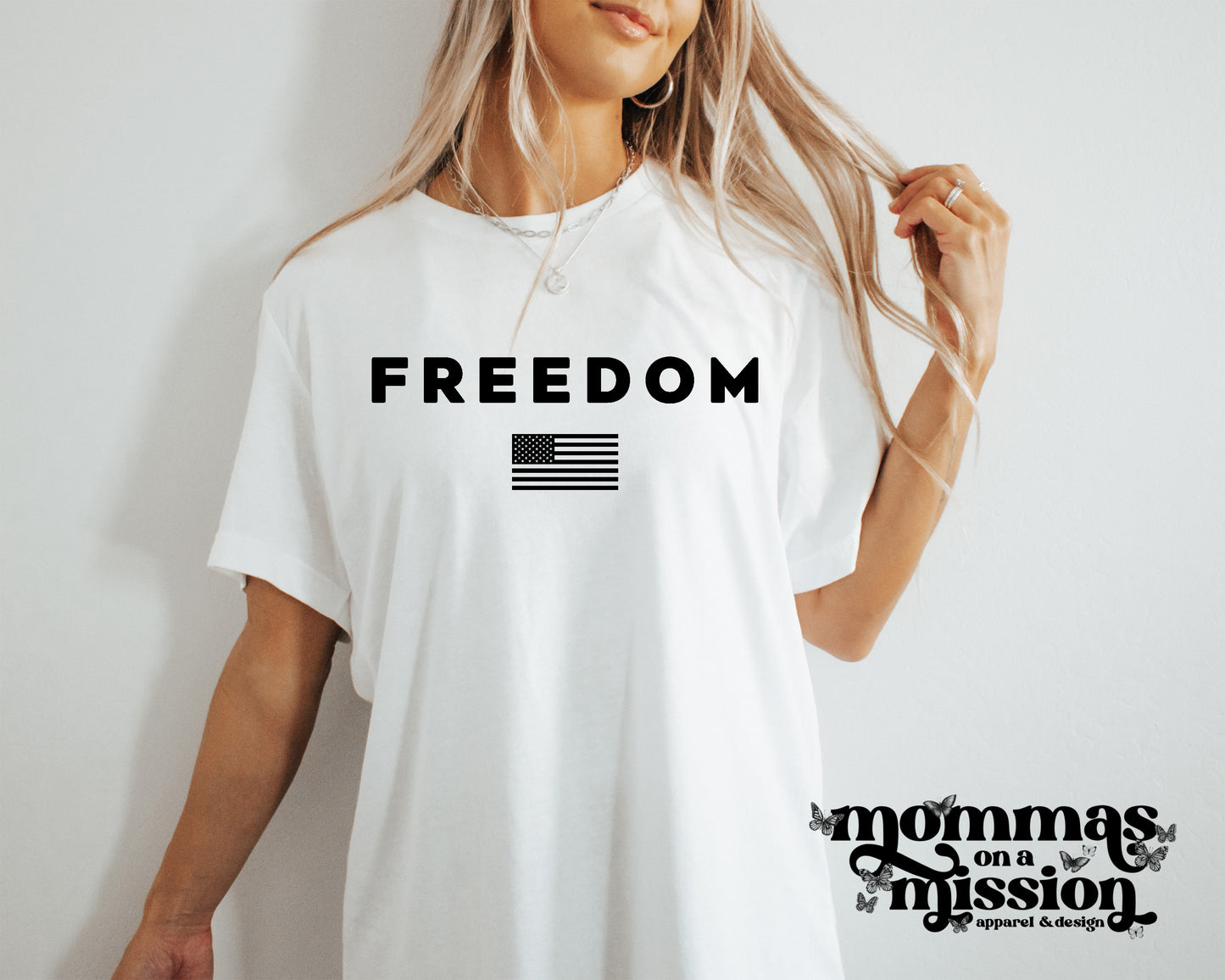 freedom with american flag