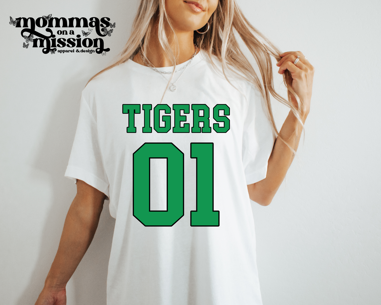 tigers with football number - YSH moms