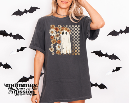 checkered floral ghost