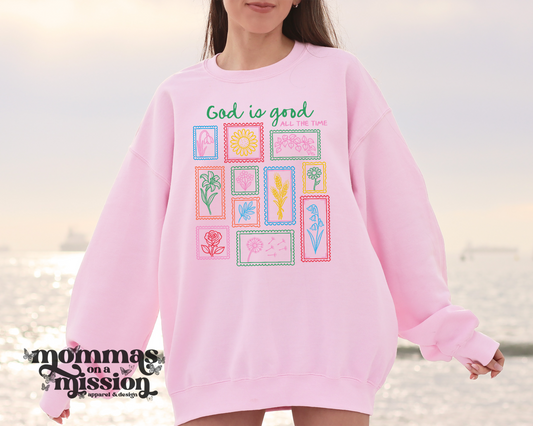 god is good floral stamps