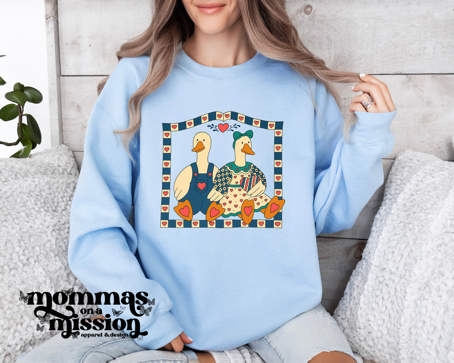 framed vintage goose art