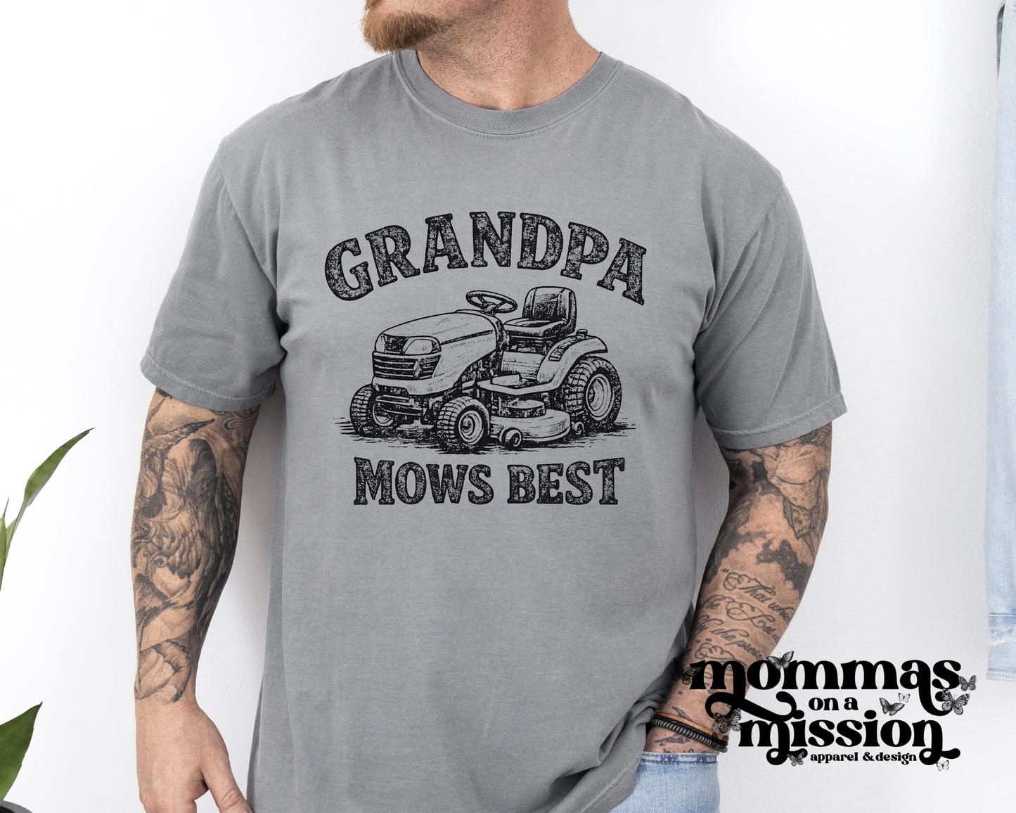 grandpa mows best