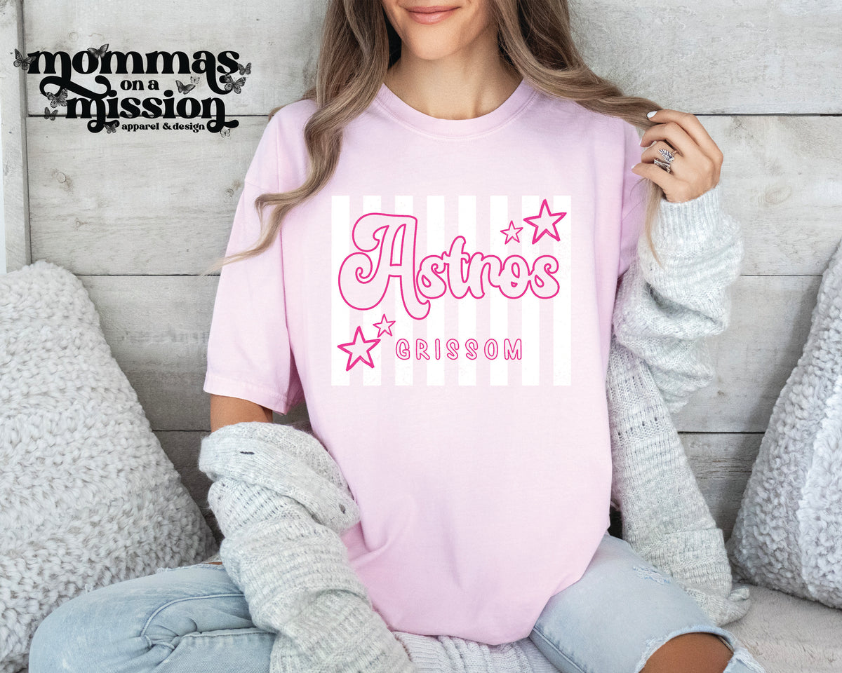 grissom astros pink preppy stripes