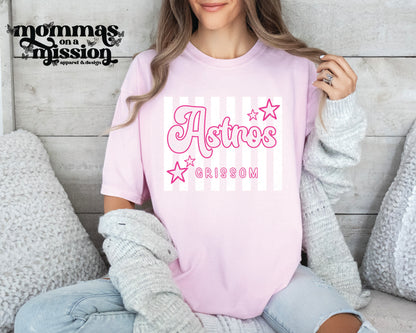 grissom astros pink preppy stripes