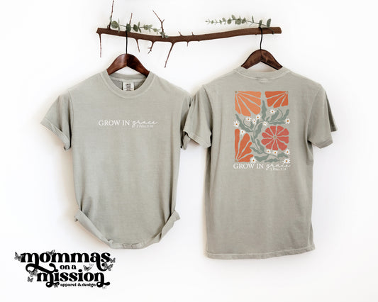 grow in grace floral front/back