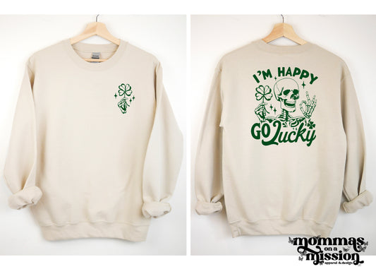 I'm happy go lucky - front & back