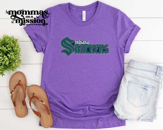indiana shuckers word logo (youth)