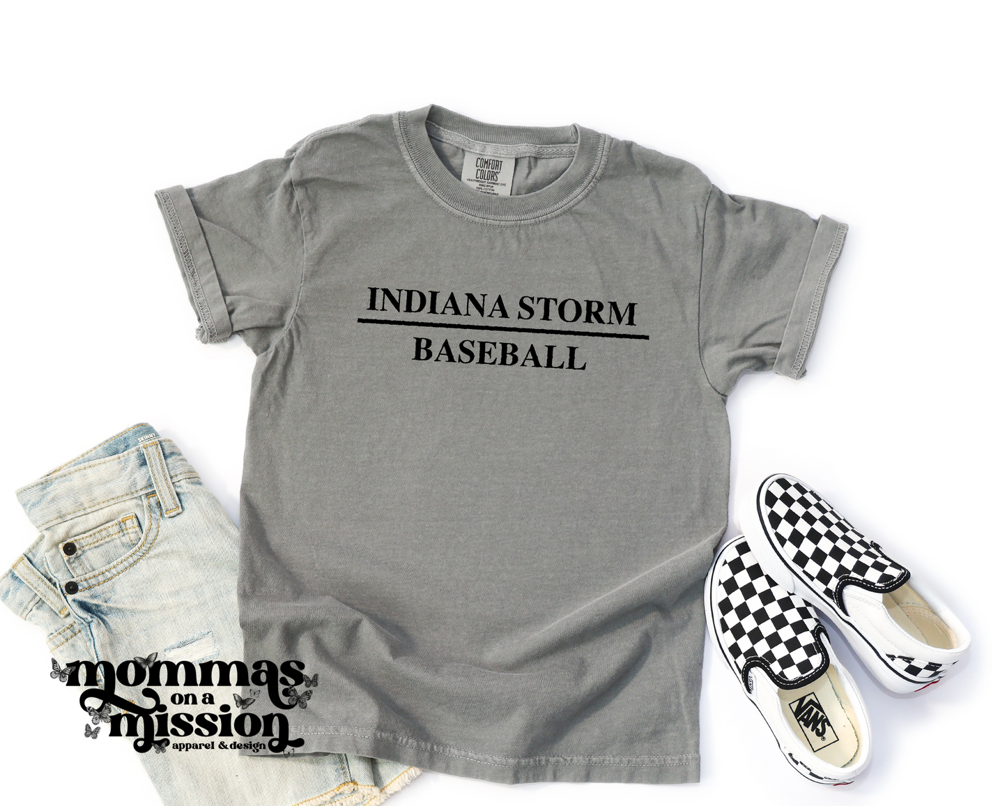 storm baseball - black simple