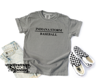 storm baseball - black simple