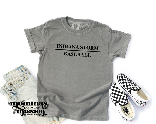 storm baseball - white black (youth)