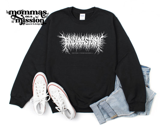 storm baseball - white abstract