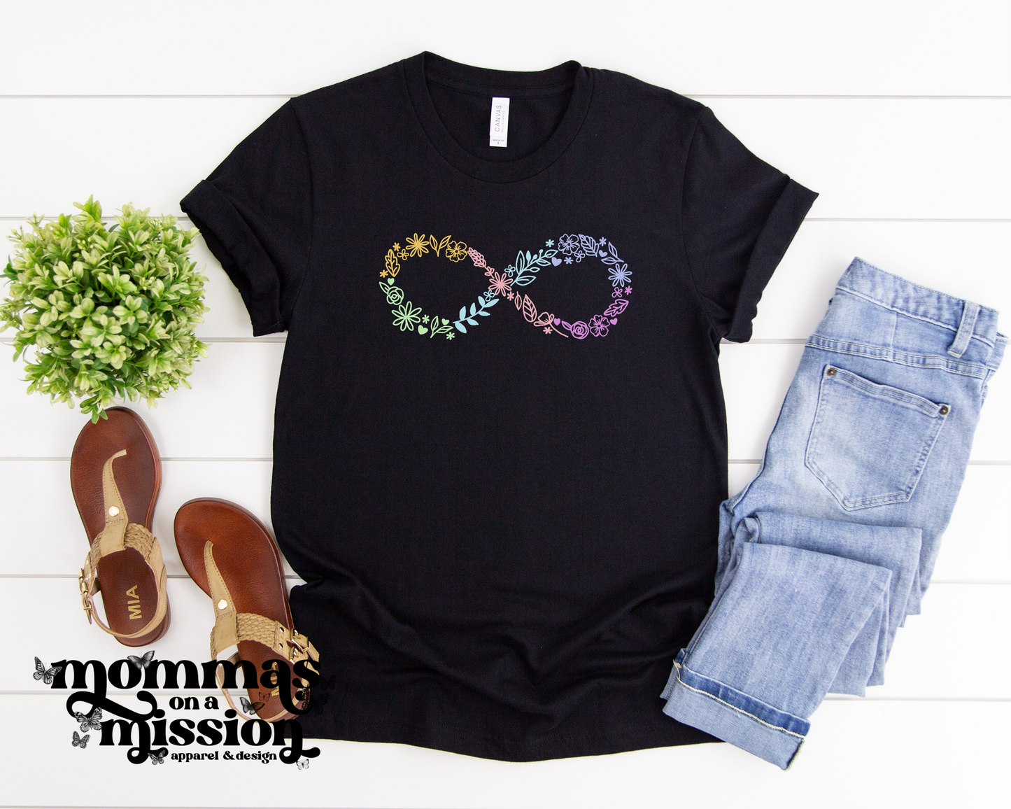 floral infinity symbol autism