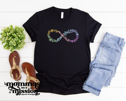 floral infinity symbol autism