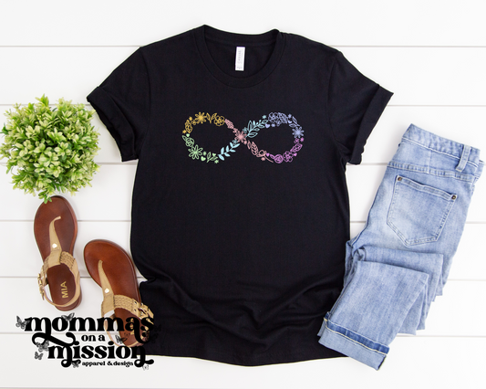 floral infinity symbol autism (youth)