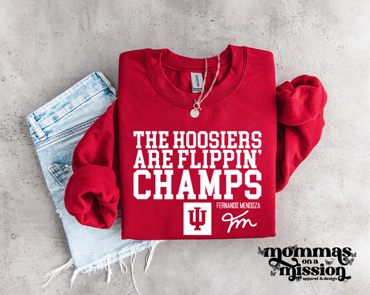 the hoosiers are flippin' champs